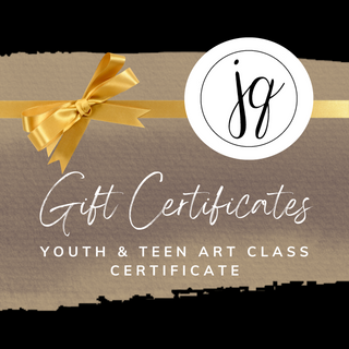 Youth & Teen Art Class Gift Certificate