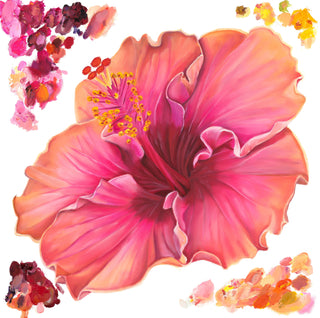 Hibiscus Print- "Tropical Radiance"